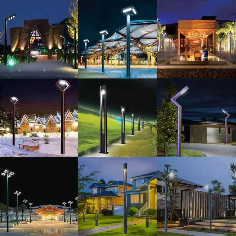 Professional Manufacture Outdoor Decorative Street Lamp Post 50W LED Garden Pole Light