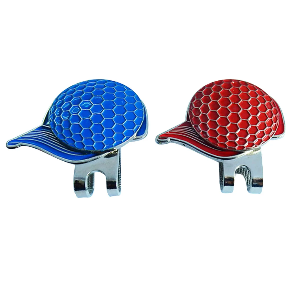 

2 pcs Marker Hat Clip Marker Hat Clip Durable Golf Accessory For Belt Visor Fit Outdoor Sports Tool