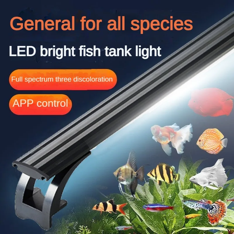 

Full Spectrum APP Control Aquarium Light 3-Gear Color Change Ultra Thin Waterproof