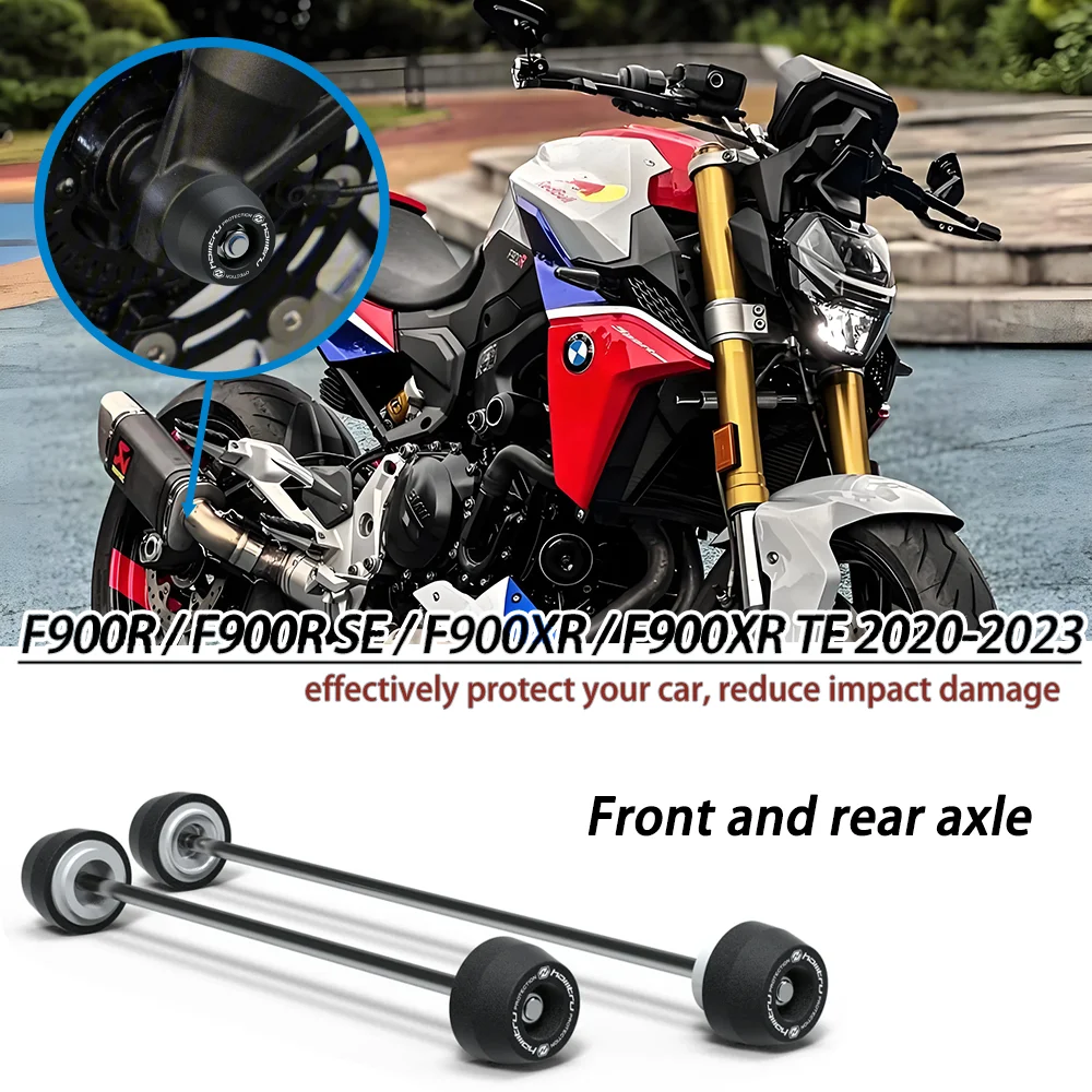 

For BMW F900R / F900R SE / F900XR / F900XR TE Front Rear wheel Spindle Crash Protection 2020-2023