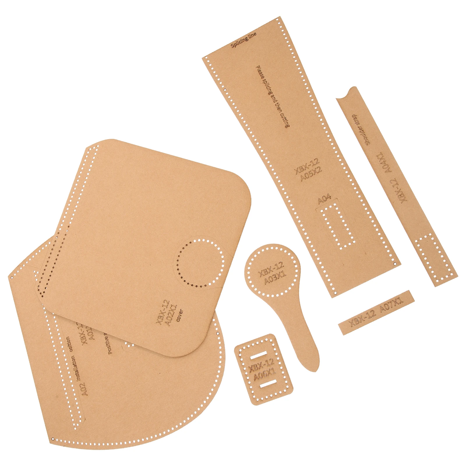 

DIY Single Shoulder Bag Template Craft Tool Pattern Purse Templates Wallet Production Coin Wallet Classic Design