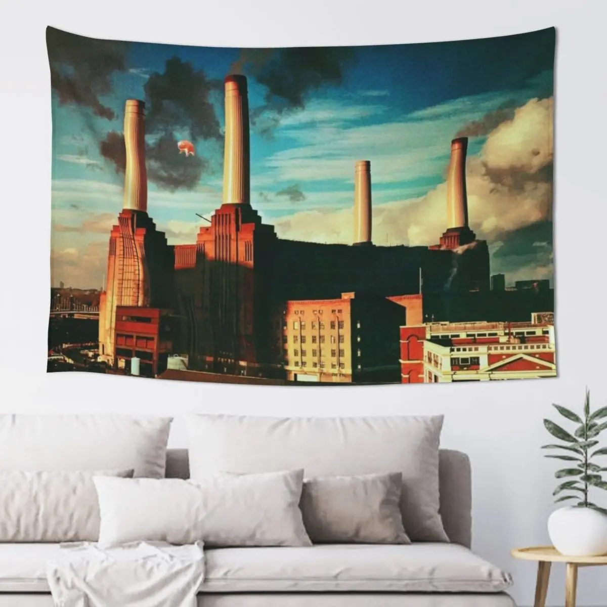 Build old city Tapestry Aesthetic Decoration Room Design Bedroom Decor Aesthetic Tapestry