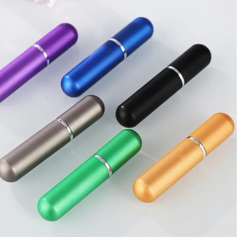 5ml Portable Refillable Perfume Bottle Spray Bottle Empty Cosmetic Containers Travel Aluminum Perfume Atomizer