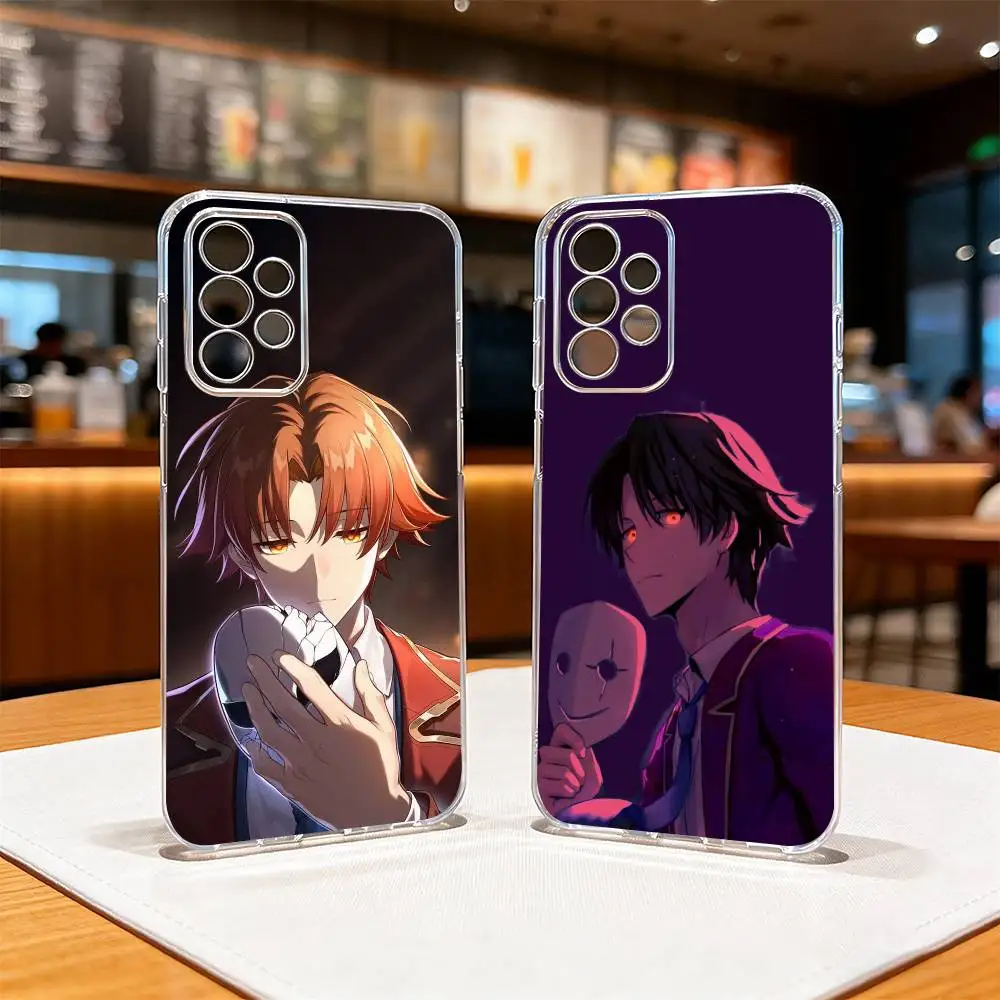 

Classroom of Elite-e Ayanokoji-i Phone Case For Samsung S25,S24,S21,S22,S23,S30,Ultra,S20,Plus,Fe Transparent Cover