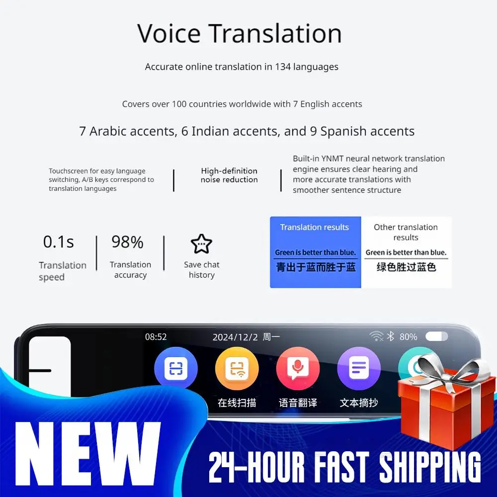 Pena Penerjemah Cerdas Pena Pemindai Penerjemah Suara Perangkat Penerjemah Suara Pena 150 Bahasa Pena Pembaca Teks Suara Portabel