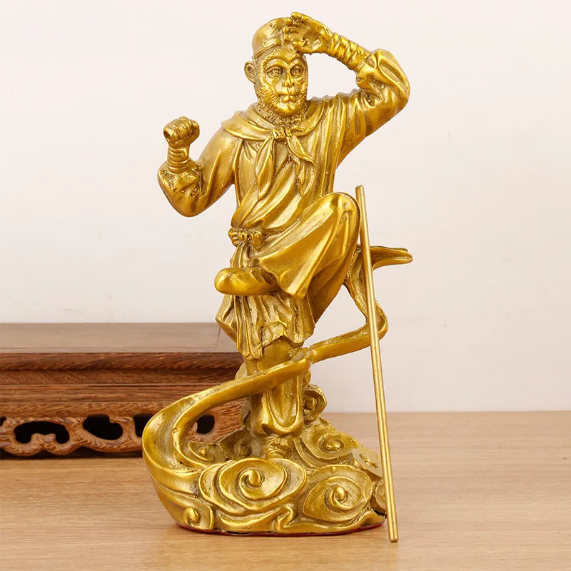 

Figurine Xianglong Great Sage Bronze Statue Home Use Sun Wukong Monkey King Qitian Dasheng Buddha