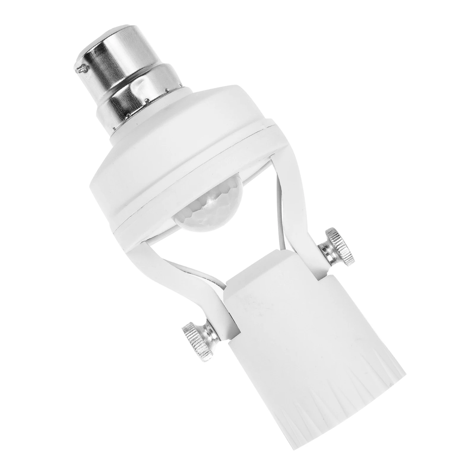 

Induction Lamp Holder Sensor Light Socket Infrared Human Adjustable Iron Durable Wide Use Schools Hotels Corridors Outdoor