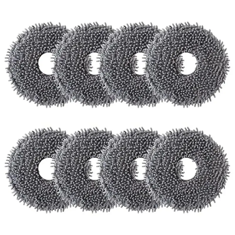 A21F 8 Pcs Mop Pads Replacement for Roborock Q Revo Qrevo S Pro Saros 10R Robot Vacuum Cleaner Accessories