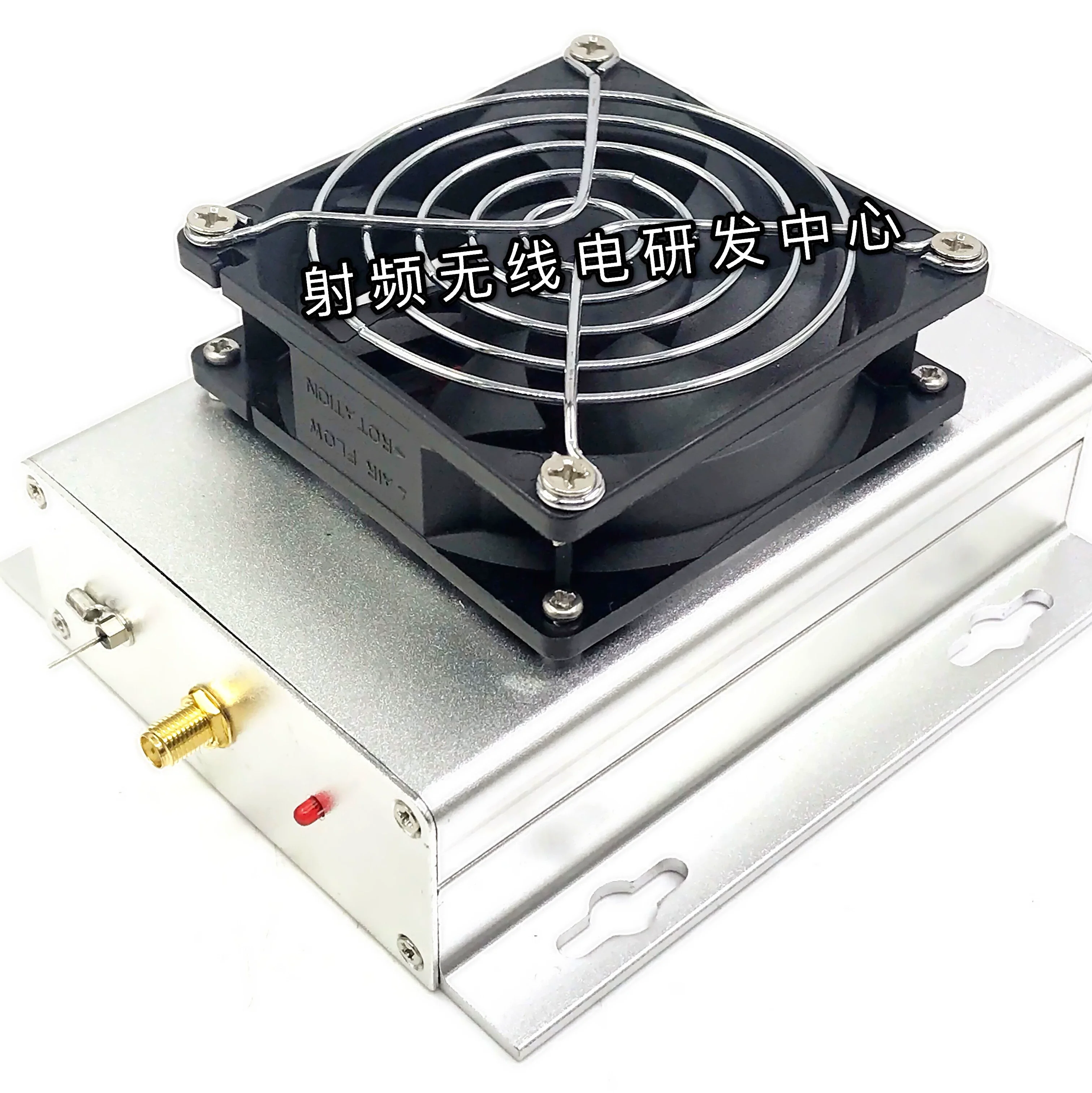 

45-650MHz 10W RF Radio Power Amplifier Power AMP High Frequency Broadband Power Amplifier + heatsink + Fan