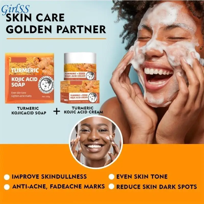 صابون تفتيح البشرة بأحماض الكوجيك ومزيل البقع السوداء ويقلل من النمش T4MB #2