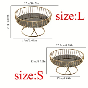 Light luxury fruits dish, creative living room house Basket Fruit Great tea candy dessert snack tray, party sources 10 MAIN LUXURY FRUIT SALES - №5