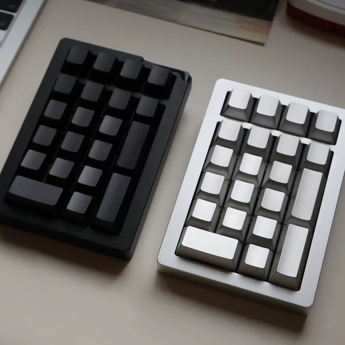 Minimalist Aluminum Alloy Keycaps Set Metal Cherry Profile Unengraved Custom Original Handmade Mechanical Keyboard Accessories