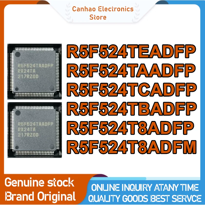 New Original R5F524T8ADFP R5F524TAADFP R5F524TBADFP R5F524TCADFP R5F524TEADFP R5F524T8ADFM QFP-100 Chip In Stock