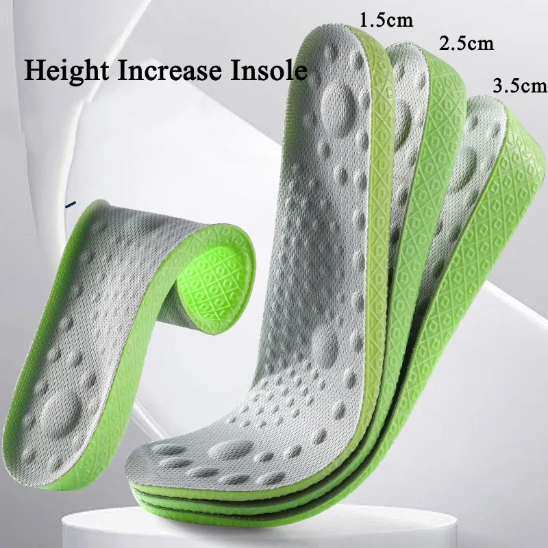 Orthopedic Height Increase Templates Insoles for Feet Arch Support Plantar Fasciitis Insole Sport Shock Absorbing Shoe Pads Sole