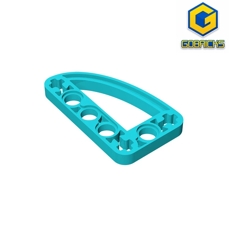 Gobricks GDS-970 Technical,Liftarm, Modified L-Shape Quarter Ellipse Thin 3 x 5 compatible with 32250 DIY Educational Block