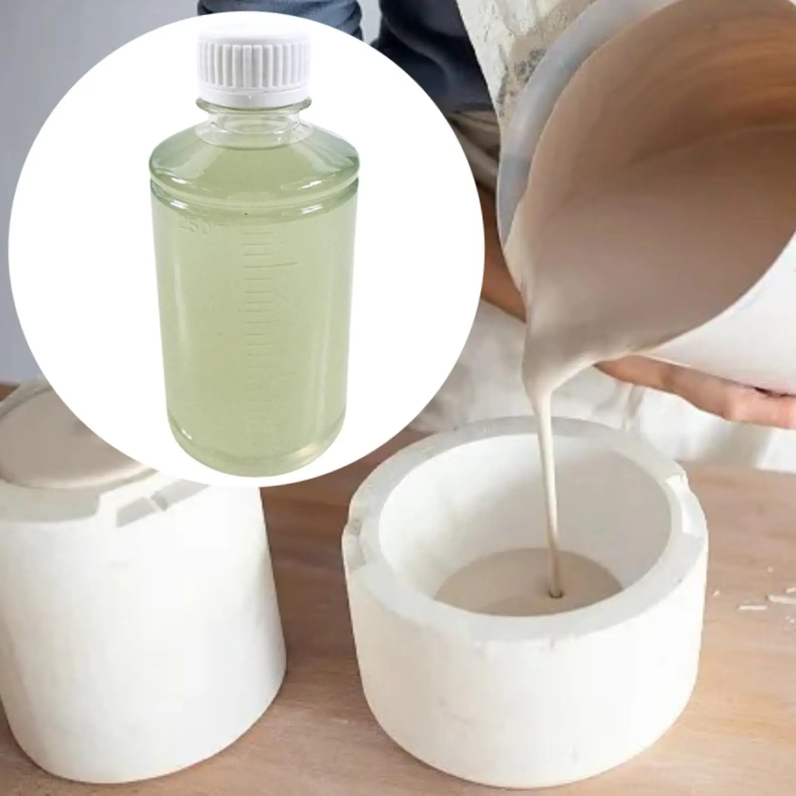 Pottery Tool Enhances Fluidity Heat Resistant Portable Handmade Glass Water Mud Grouting DIY for Pottery Making Enthusiasts