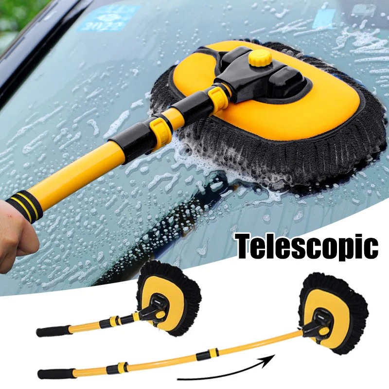 Car Cleaning Brush Telescoping Long Handle Washing Mop Broom for Auto Detailing Baseus Official Store Mg Hs Chevrolet Sail