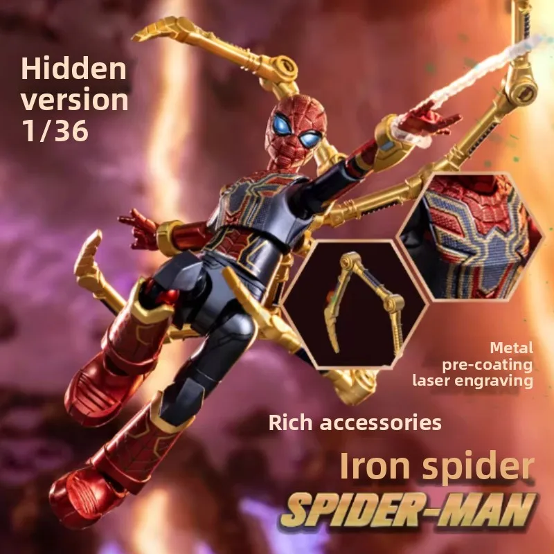 BLOKEES Marvel Avengers Blind Box Toys Galaxy2Version Infinity Saga Spider-Man Loki Hulkbuster Figura de Acción Juguetes de Bloques de Construcción
