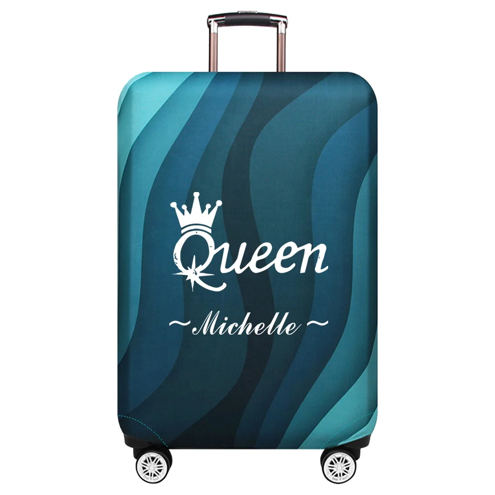 اسم مخصص ارتداء مقاومة غطاء صندوق عربة سميكة مطاطا الأمتعة يغطي خيارات نمط متعددة المضادة للخدش حامي #5