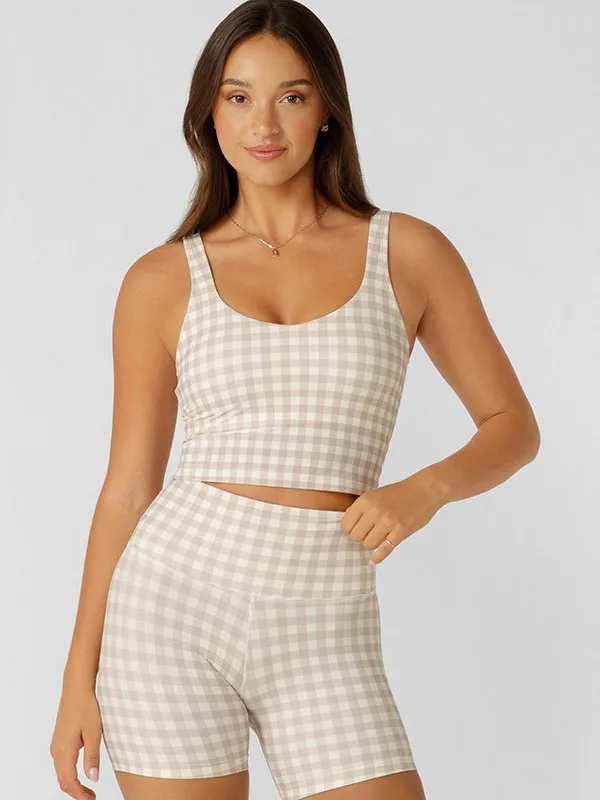 

Спортивный топ LornaJane для женщин с подкладкой для йоги и бега, леггинсы для йоги, летний и осенний сезон