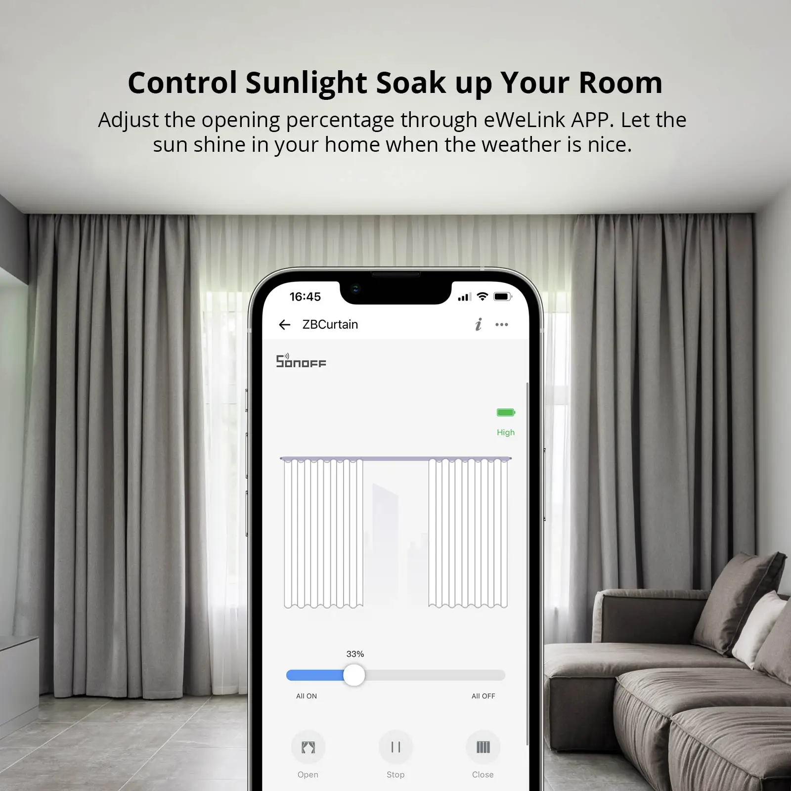 SONOFF ZBCurtain Zigbee Smart Curtain Motor eWeLink App Smart Scene Voice Remote Control Alexa Google Home SmartThings Alice