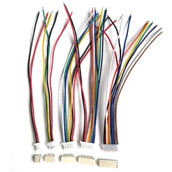 10 sets JST SH 1.0mm Wire Cable Connector SMD Horizontal Socket 28AWG 100mm 2P 3P 4P 5P 6P 7P 8P 9P 10P Terminal