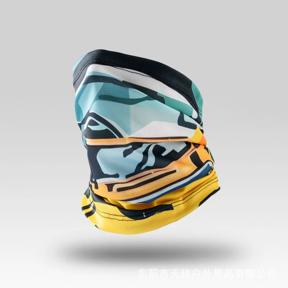 

Summer Breathable UPF50+ Sunscreen Mask Thin Absorb Sweat Ice Silk Mask Full Face Cover Lightweight Motorcycle Scarf Unisex