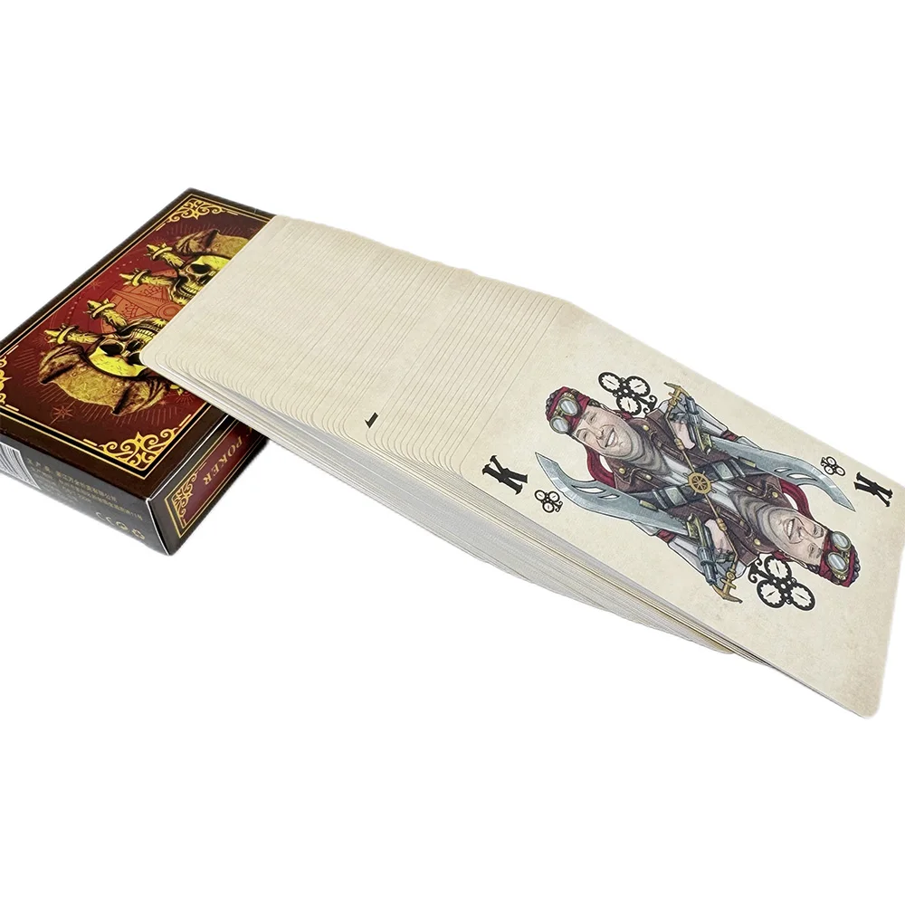 55 iskambil kartları korsan su geçirmez PVC buzlu sihirli kutulu plastik iskambil kartları klasik sihirli araçları masa oyunu Poker