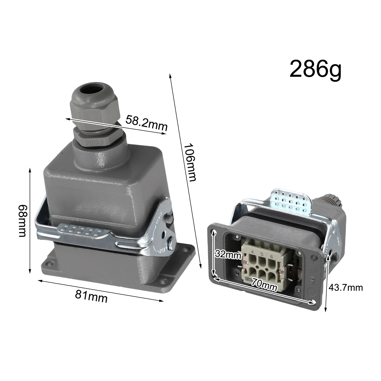 

Надежное соединение, высокопрочный 6-контактный обжимной разъем для подключения, высокая производительность, уровень защиты IP65