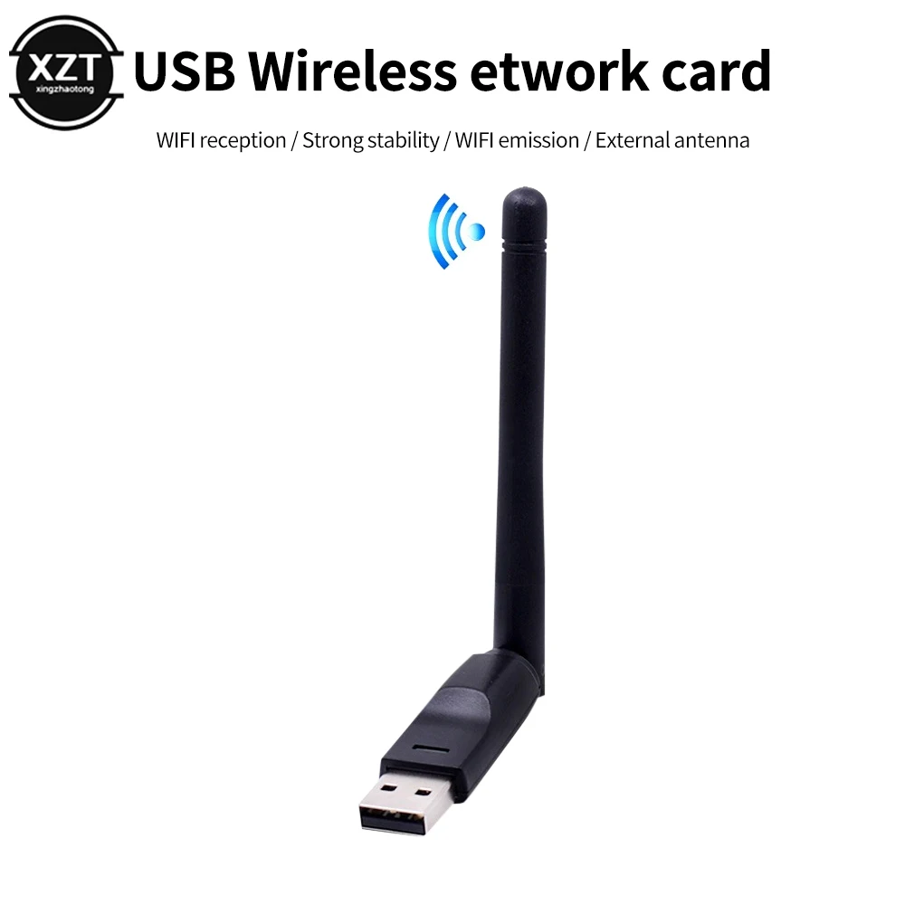 150Mbps Wireless Network Card Mini USB Wifi Adapter Desktop Laptop Wireless Network Card Receiver MTK7601/RTL8188