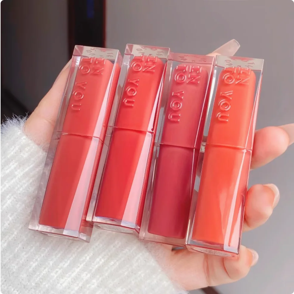Into You Glowing Lipstick 3g Lip Rouge Long lasting Lip Glaze Natural Bare Color Lipstick Intoyou Makeup