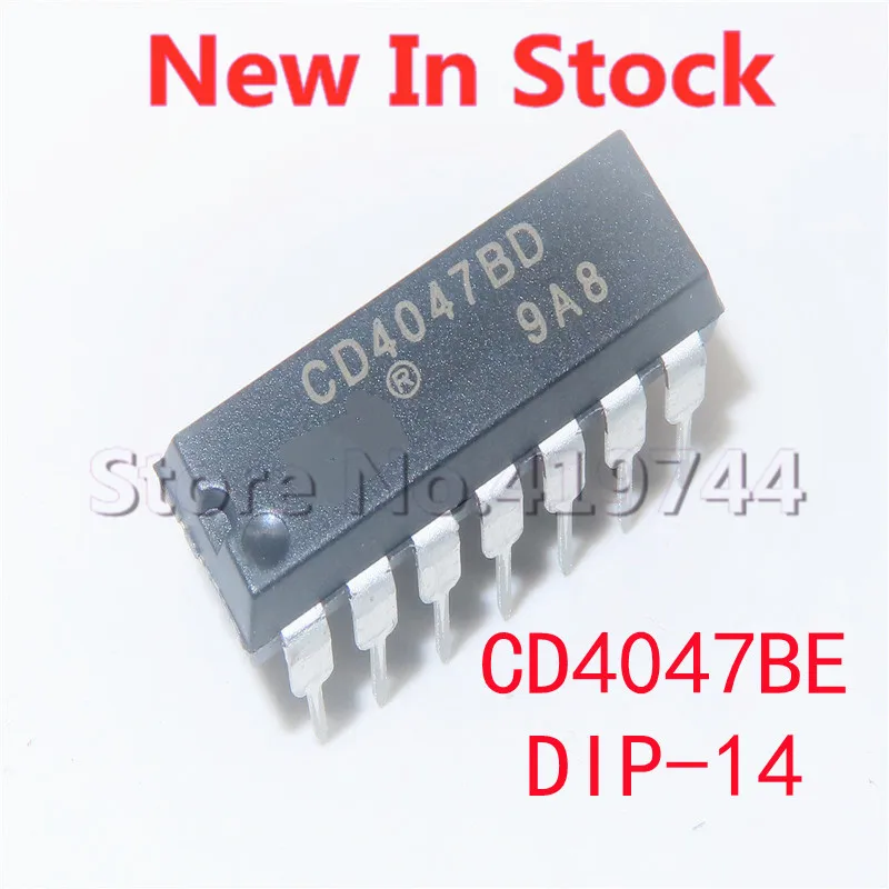 5PCS/LOT CD4047BE CD4047 DIP-14 Logic-Multi-frequency Oscillator In Stock NEW original IC