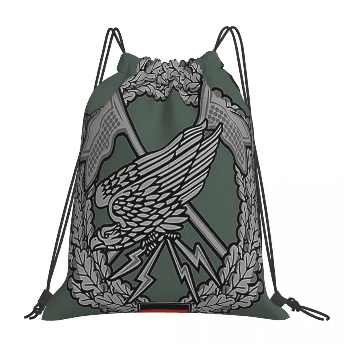 Fernspahtruppe Long Range Reconnaissance Troops German Bundeswehr Historical Backpacks Drawstring Bundle Storage Bag Book Bags