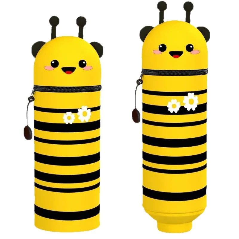 Popular stationery box learning pencil case pencil case silicone pen holder