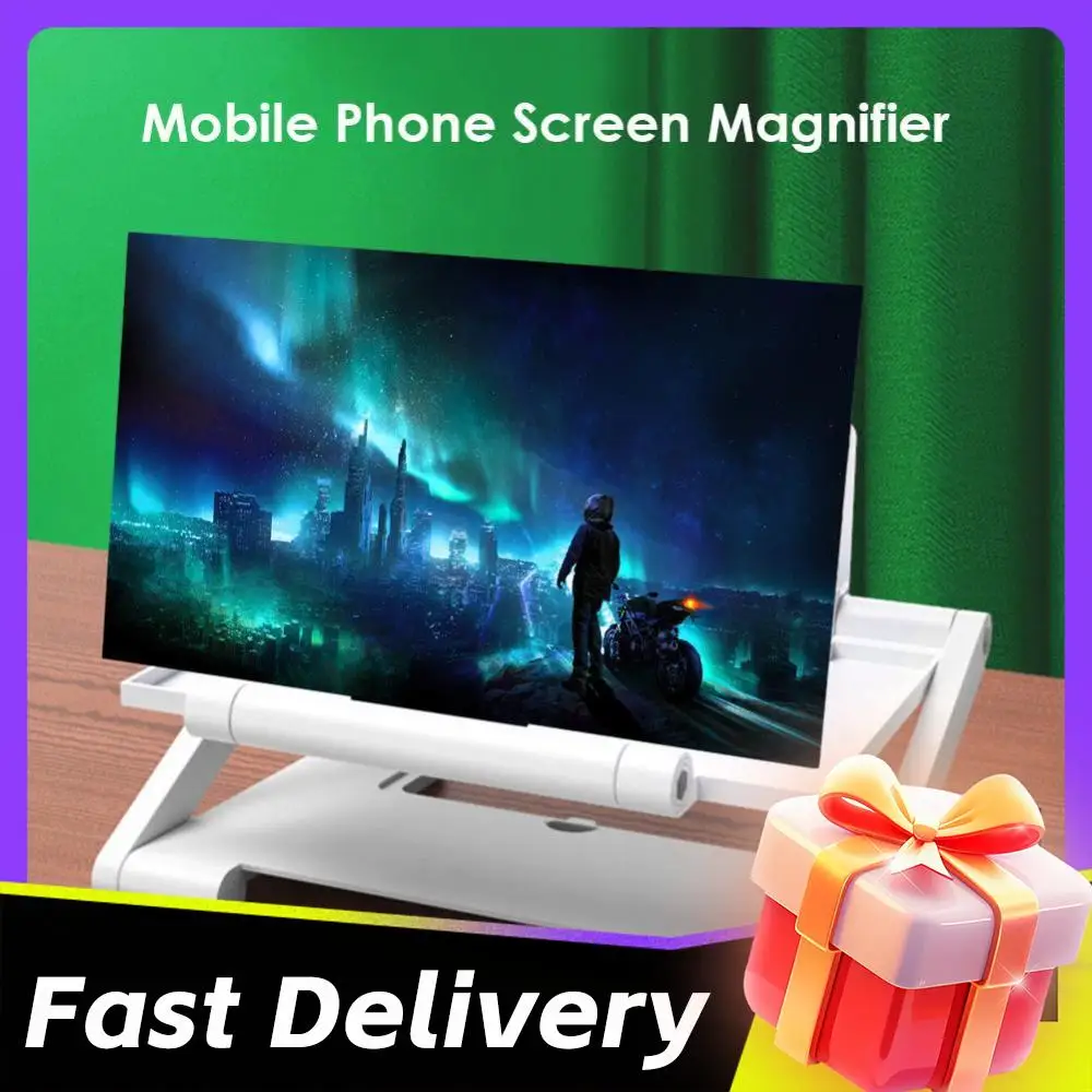 

Увеличитель экрана для телефона 8 дюймов, подставка-держатель для просмотра видео на мобильном устройстве