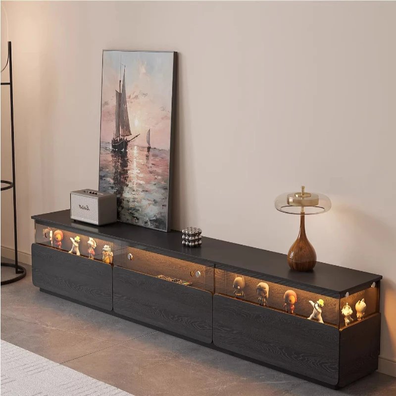 

Classic Minimalist Oak Tv Cabinet Simple Drawers Black Vintage Tv Cabinet Living Room Center Space Muebles De Salon Furniture