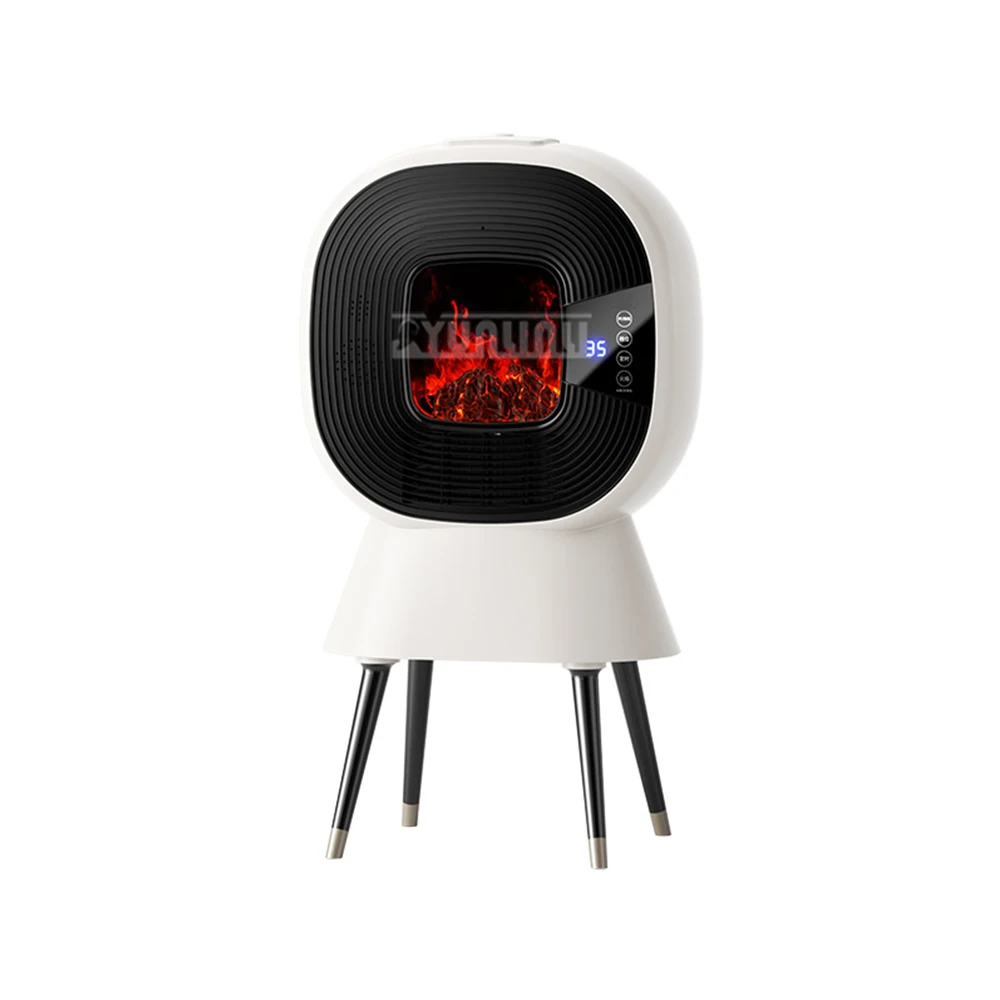 Calentador de chimeneas para sala de estar, chimenea eléctrica de llama simulada, calefacción para baño