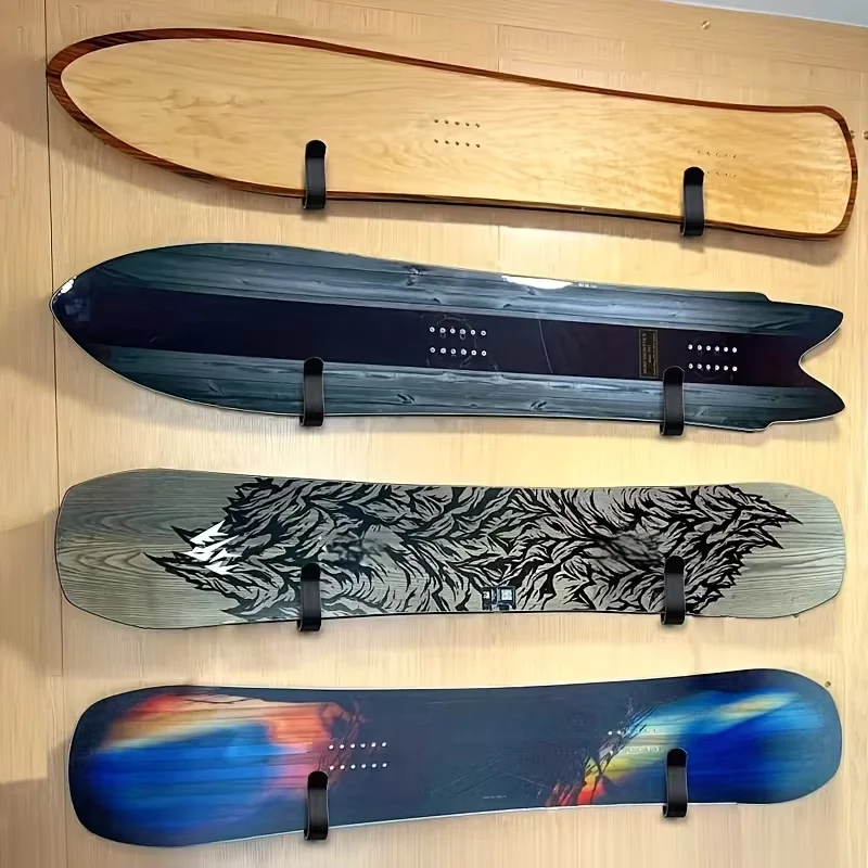 2Pcs Snowboard Wand Halterung Clips Halter Wand Rack Skateboard Wand Halterung Display Indoor Surfbrett Lagerung Rack Für Zimmer Garage