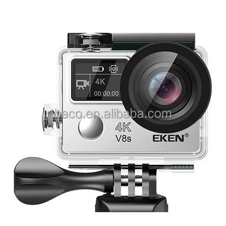 New arrival EKEN V8S 4K 30fps Sport Camera Full Time Image Stabilizer 170 Degree Lens WiFi Control 14MP EKEN V8S Action Camera