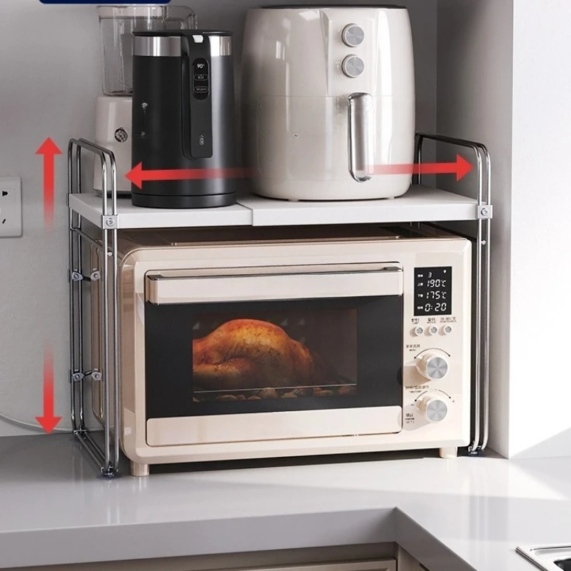 

Wave stove rack kitchen countertop oven double layer adjustable telescopic