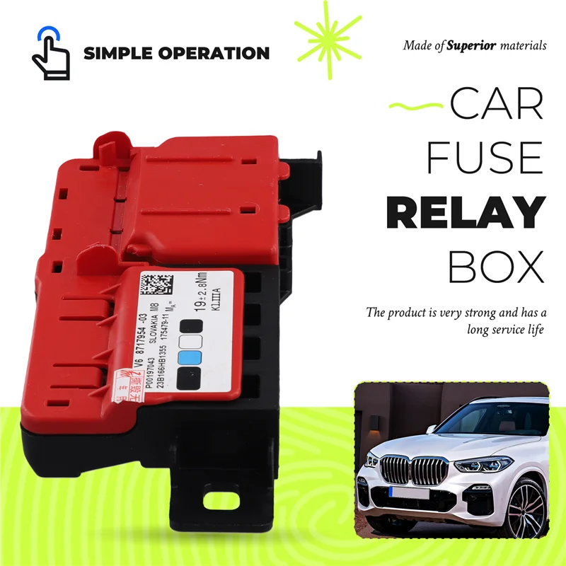 

AB96-For BMW X3 X4 X5 X6 Car Fuse Relay Box Control Unit Power Distribution 61148717954