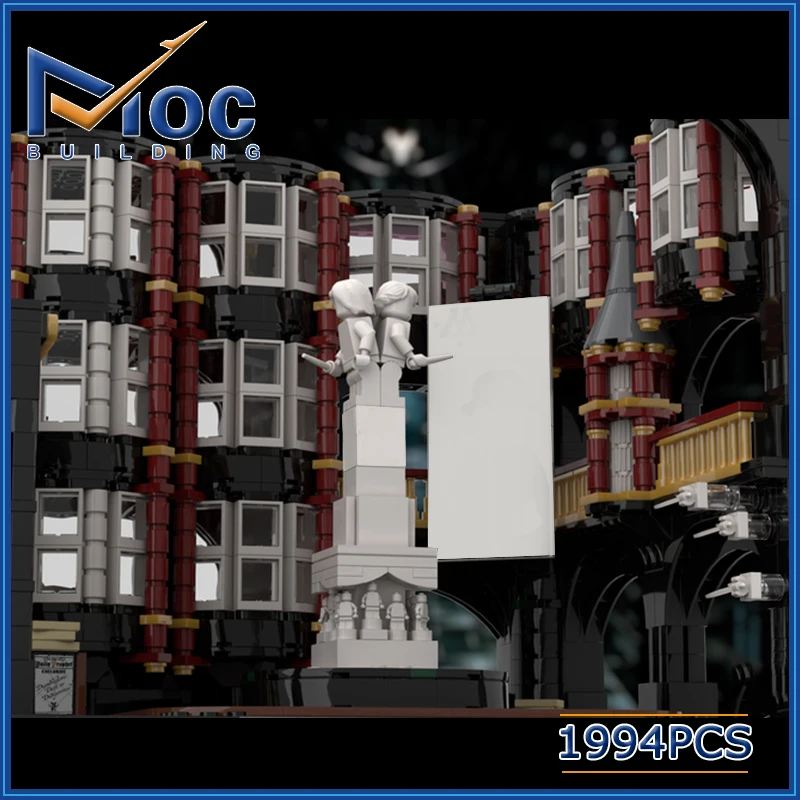 1994P Street Scene Building Model Modular Ministry of Magic Building Block Assembly Bricks Toys Gifts MOC-75770