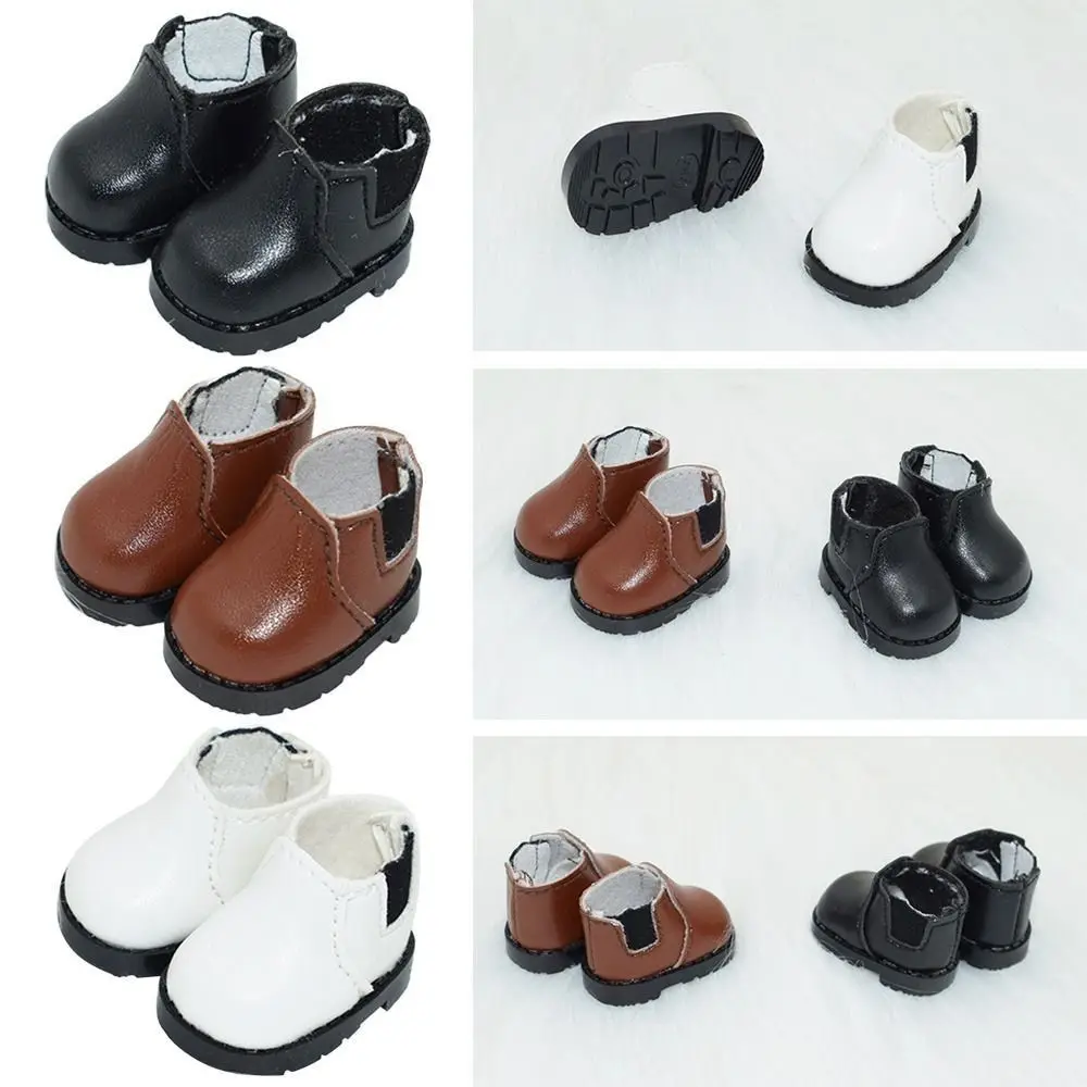 10cm/20cm Cotton Doll Leather Shoes Clothes Accessories Dolls Casual Wear Shoes Fashion Leather Boots DIY Doll Gift Toys