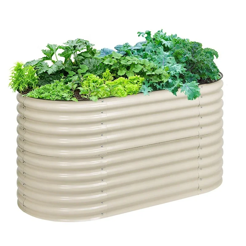 

Galvanized Garden Boxes Outdoor Planter Box Modular Metal Raised Garden Bed Raised Garden Bed Kits Metal Raised Planter Bed