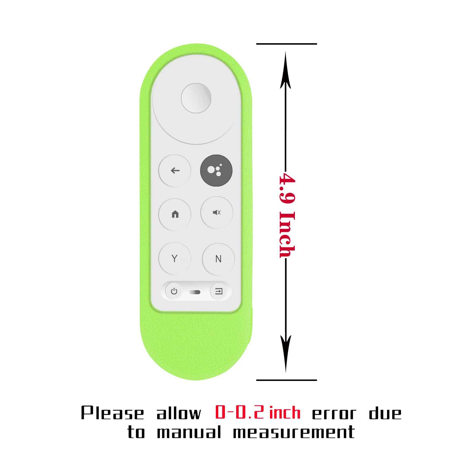 Silicone Case Cover Shell Fit for Google Chromecast TV G9N9N 2020 Voice Remote Control Shockproof Soft Protective Sheath view 2