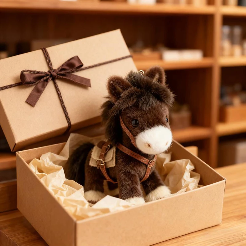 

2026 Year Of The Horse Mascot Pendant Zodiac Horse Plush Toy Bag Charm New Year Gift