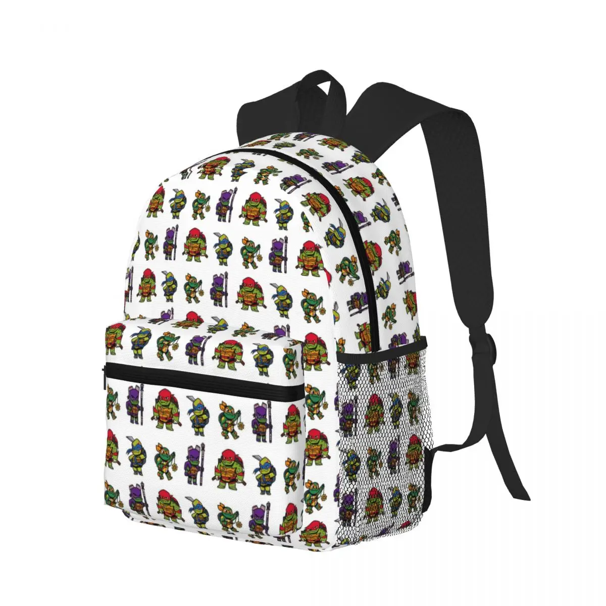 ROTTMNT Mini Turtles Student Backpack School Bag Hiking Travel Daypack for Boys Girls Bookbag Shoulder Bags
