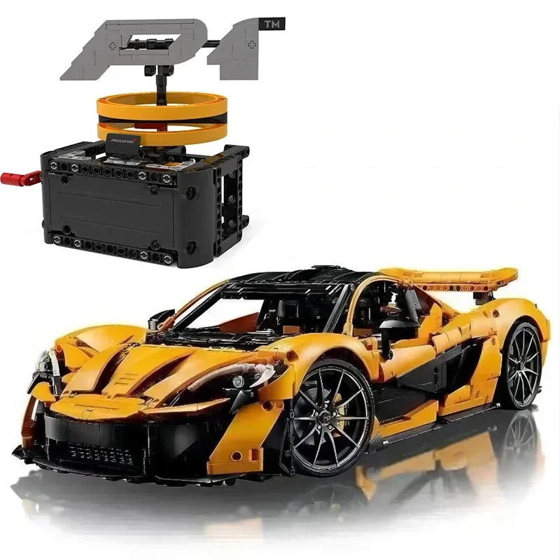 Stock 3893pcs Technical 42172 P1 Super Racing Building Blocks 1:8 Model Super Sports Cars Bricks Toys for Boys Birthday Gifts