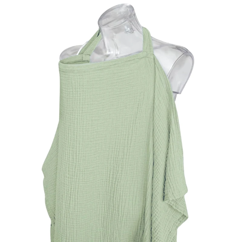 Tablier d'allaitement en coton, serviette d'allaitement, tissu d'alimentation pour bébé, couleur unie