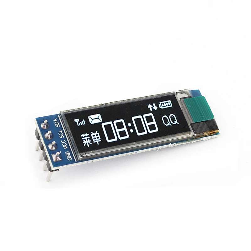 Suoumwa 0,91 Inch OLED-display – 128x32 Pixels, 12-pins, SSD1306, SPI-interface, Voor Hobbyprojecten En Arduino